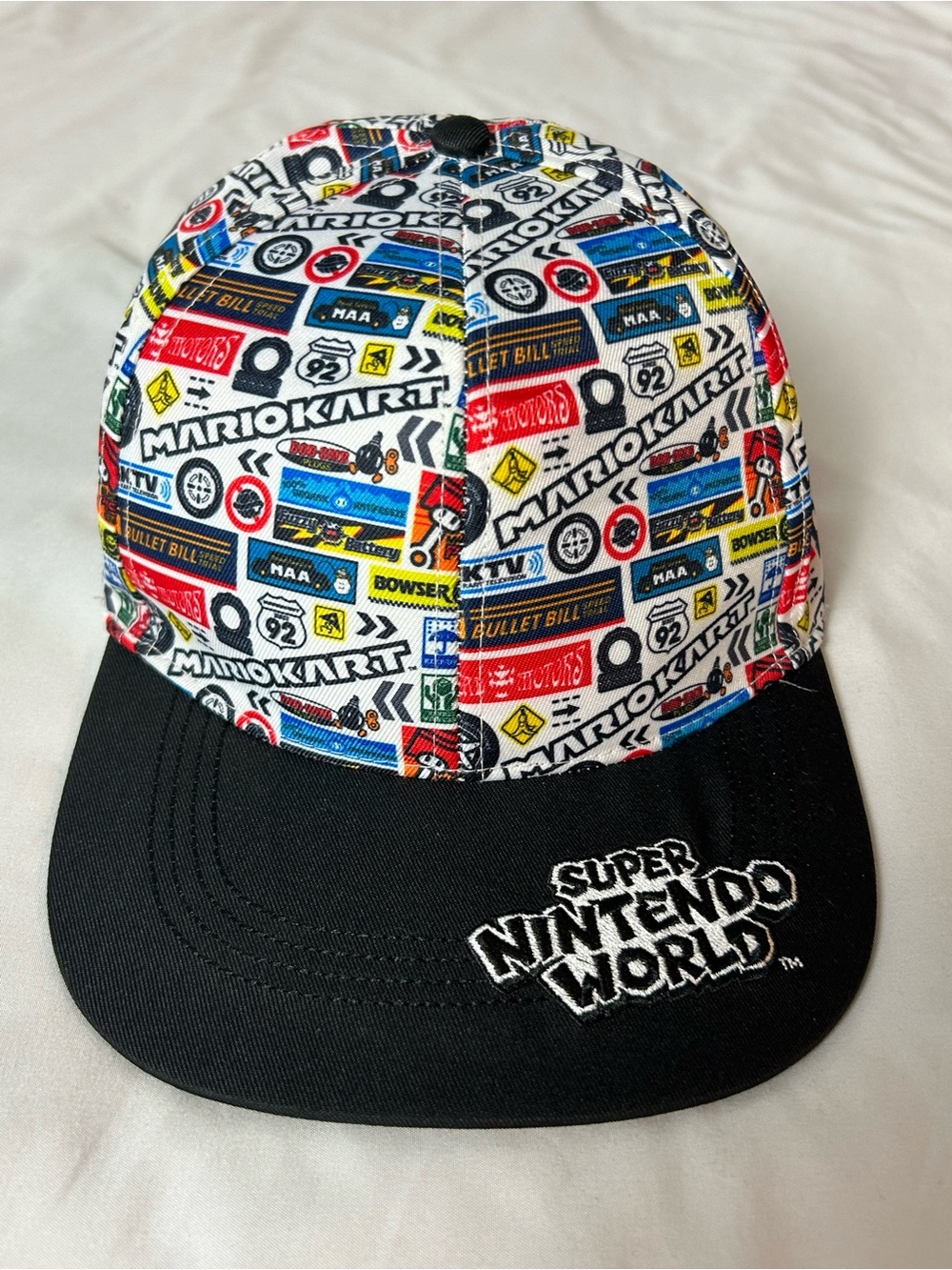 Super Nintendo World Mario Kart All-Over Print Snapback Hat – Adjustable